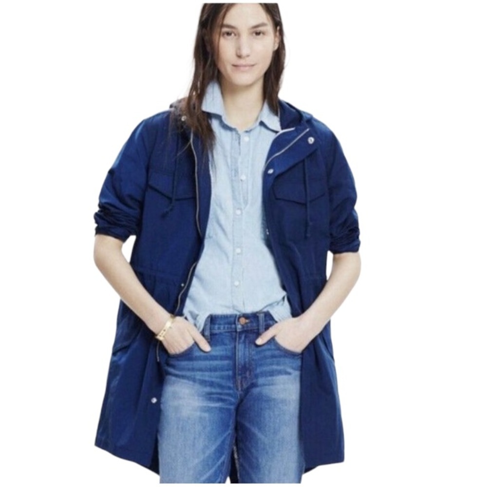 Madewell hooded windbreaker EUC